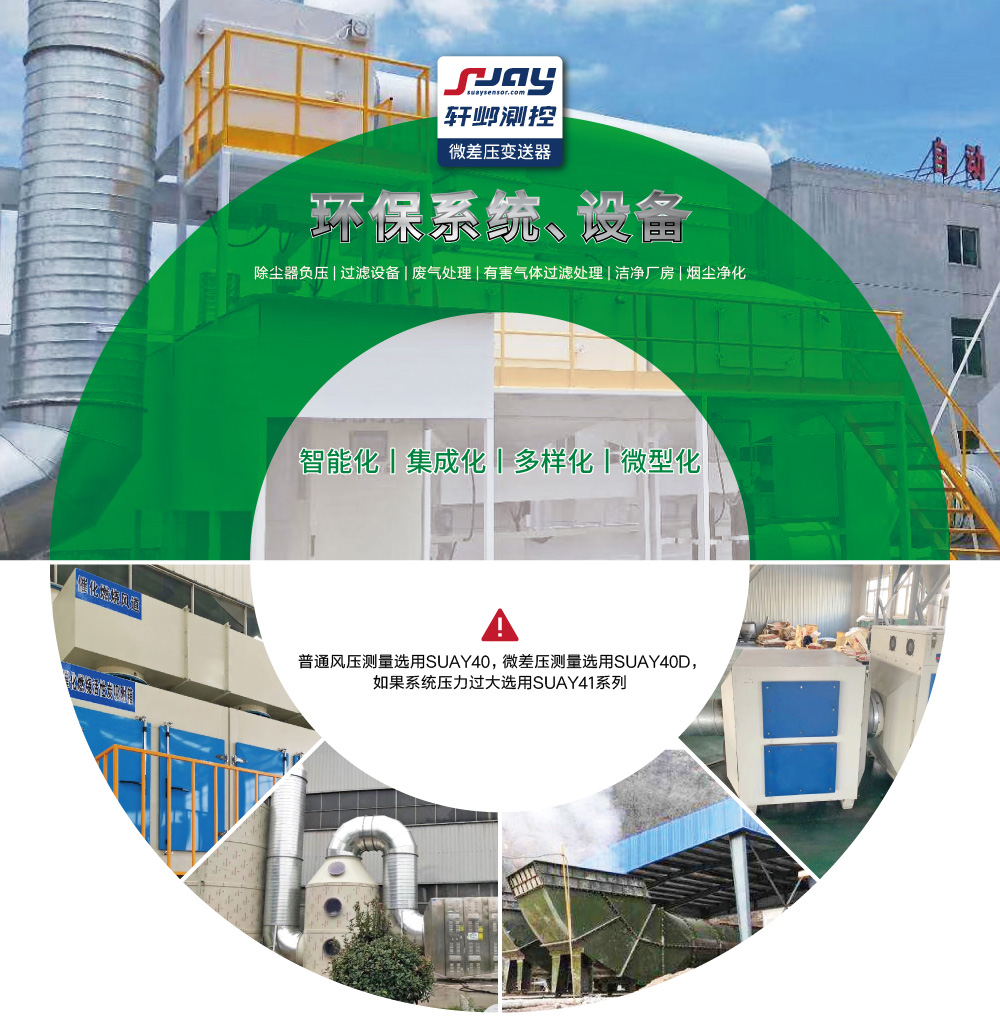 環(huán)保系統、設備(除塵器負壓,過濾設備、廢氣處理等)